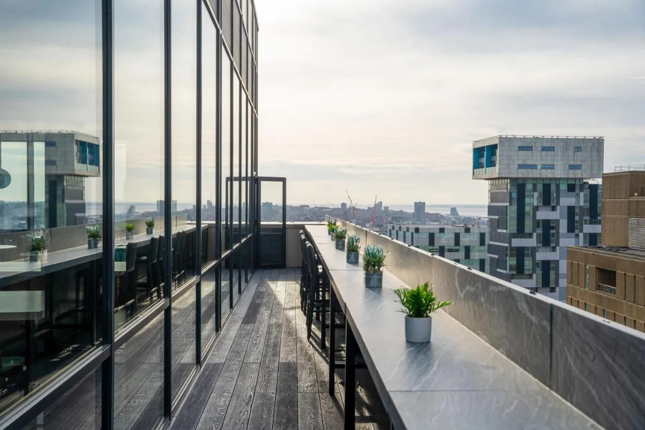 Balcony with potted plants at INNSiDE by Meliá Liverpool