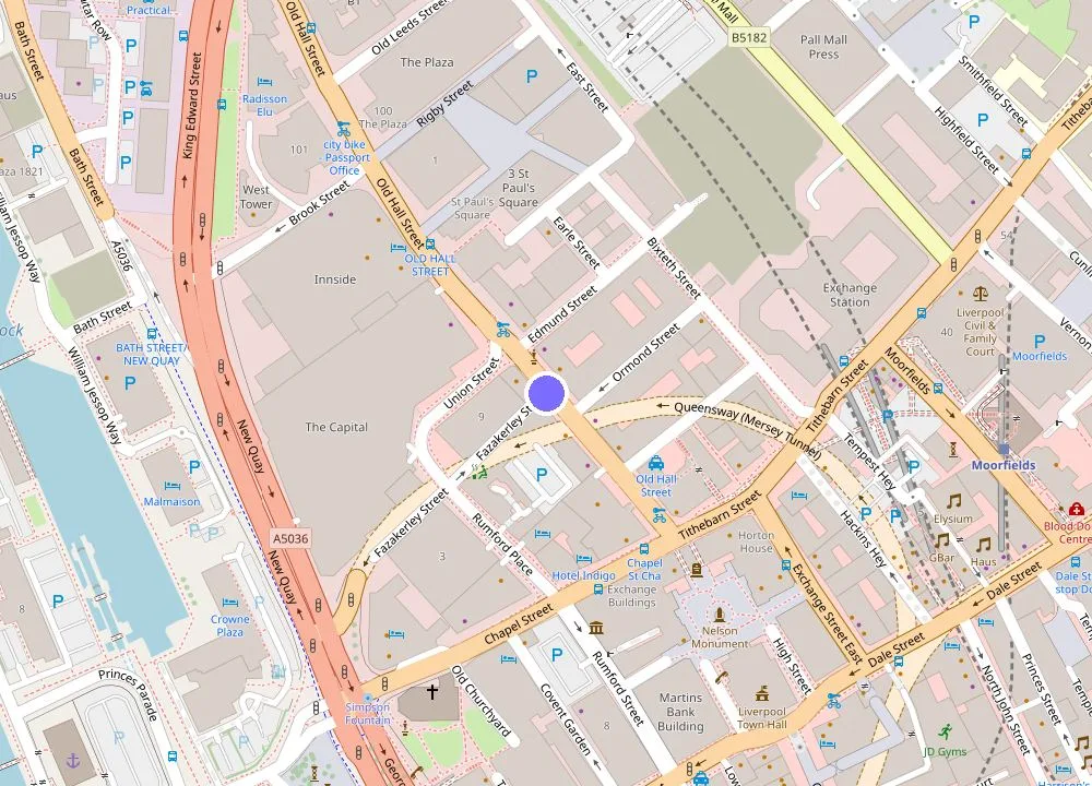 Map: INNSiDE by Meliá Liverpool
